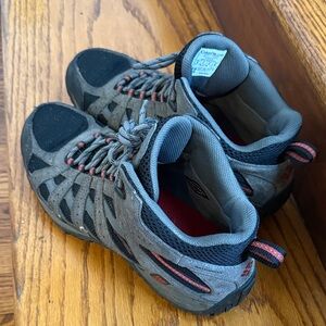 Gray and Black Hiking Shoes
